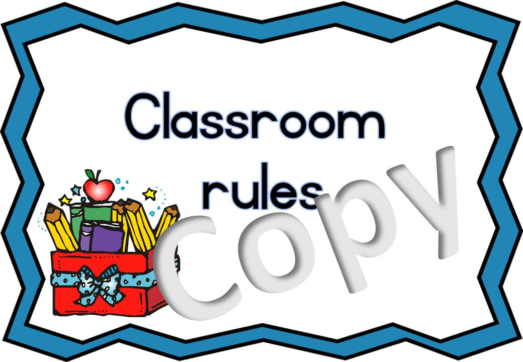 Classroom rules English