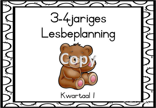 3-4jaar Lesbeplanning kwartaal 1 (2022)