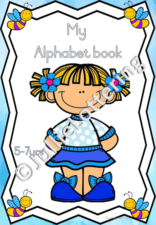 Alphabet trace book English