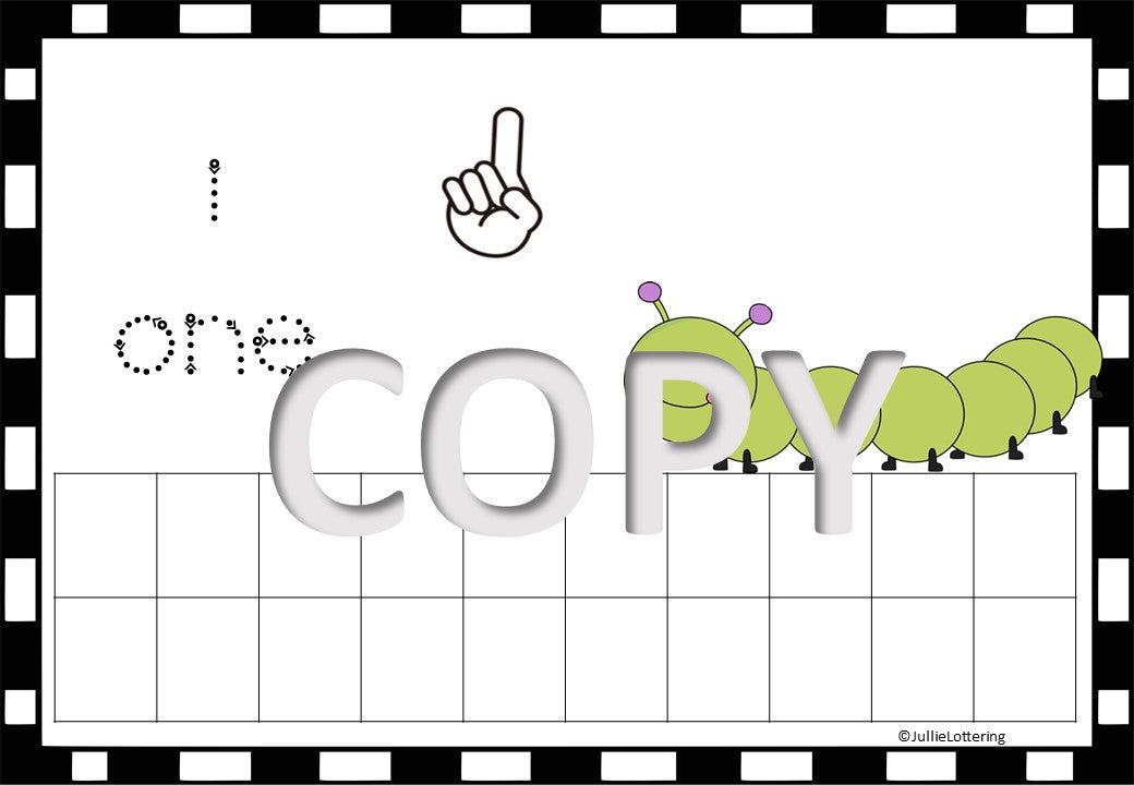 Number sense playdough charts (A4) English