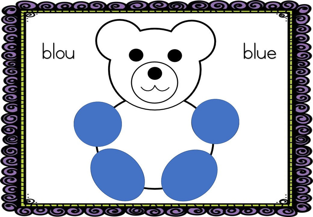Colour bears posters – KleuterKreatief