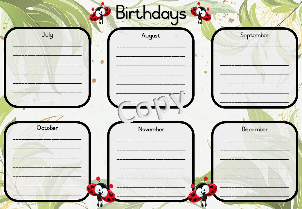 Teachers Planner 2023 - Ladybug theme