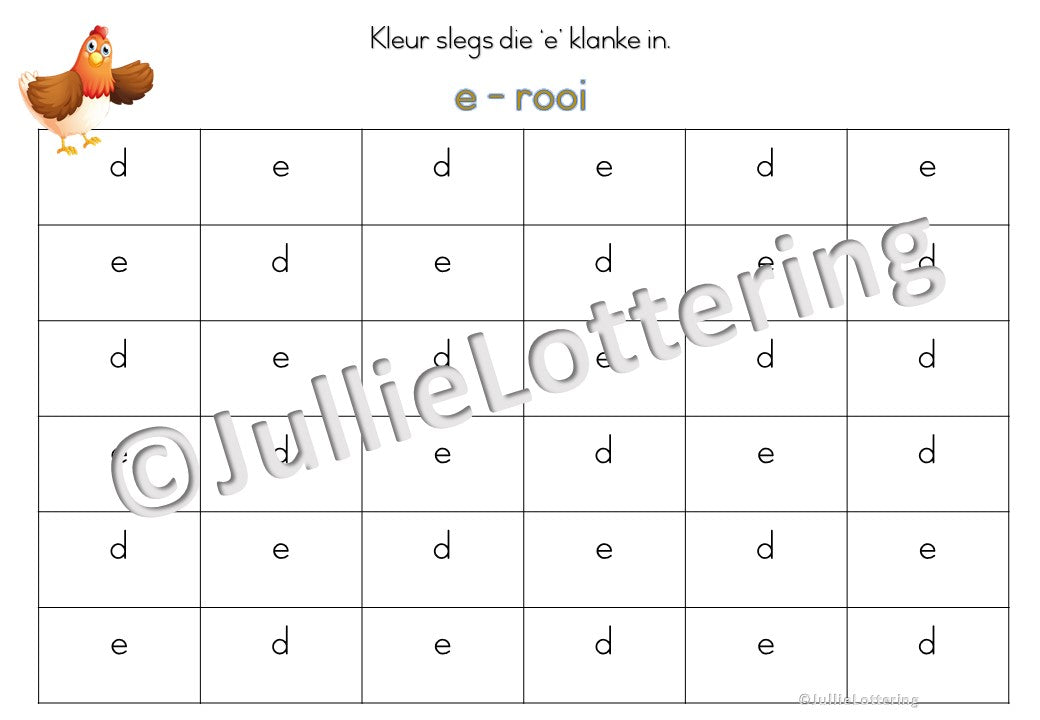 Alfabet e-klank boekie Afrikaans